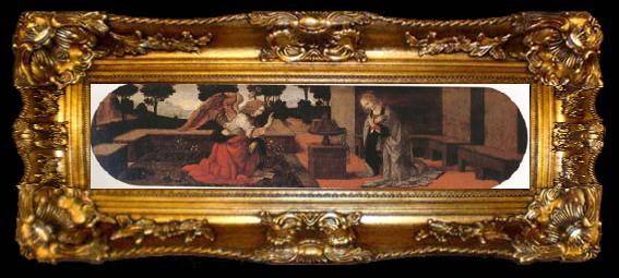 framed  LORENZO DI CREDI The Annunciation (mk05), ta009-2